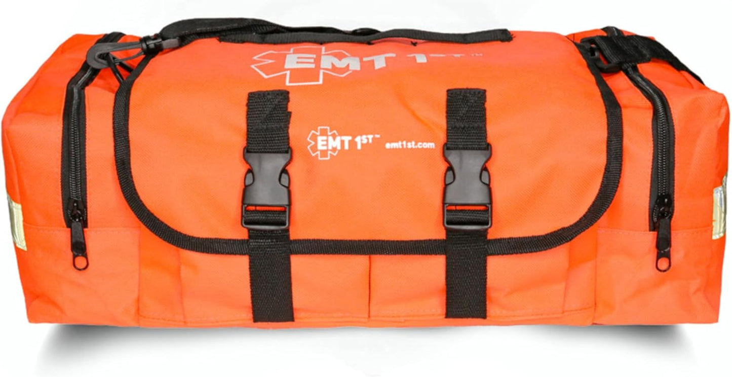 EMT 1St Emergency Responder First Aid Kit | Medical Trauma Bag for Disaster Preparedness | Perfect for Wilderness, Camping, Home, Car, & Office | Our Lightweight Kits Come with 40 Unique Items