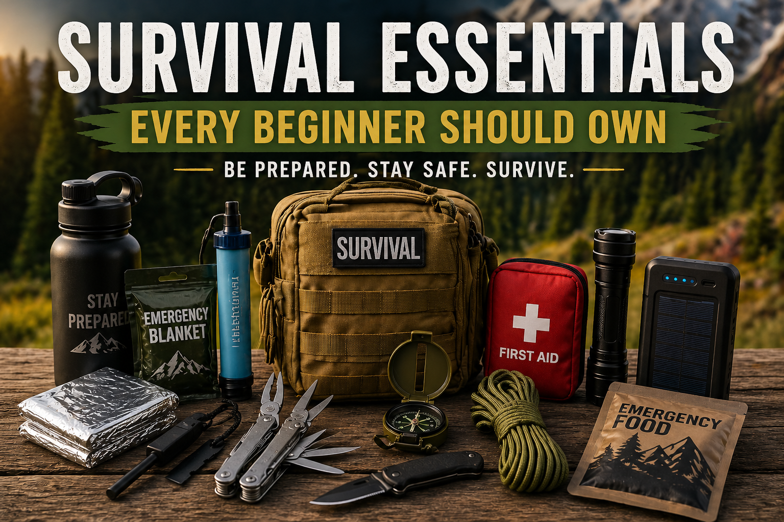 Beginner Survival Gear: Essentials You Need Before an Emergency