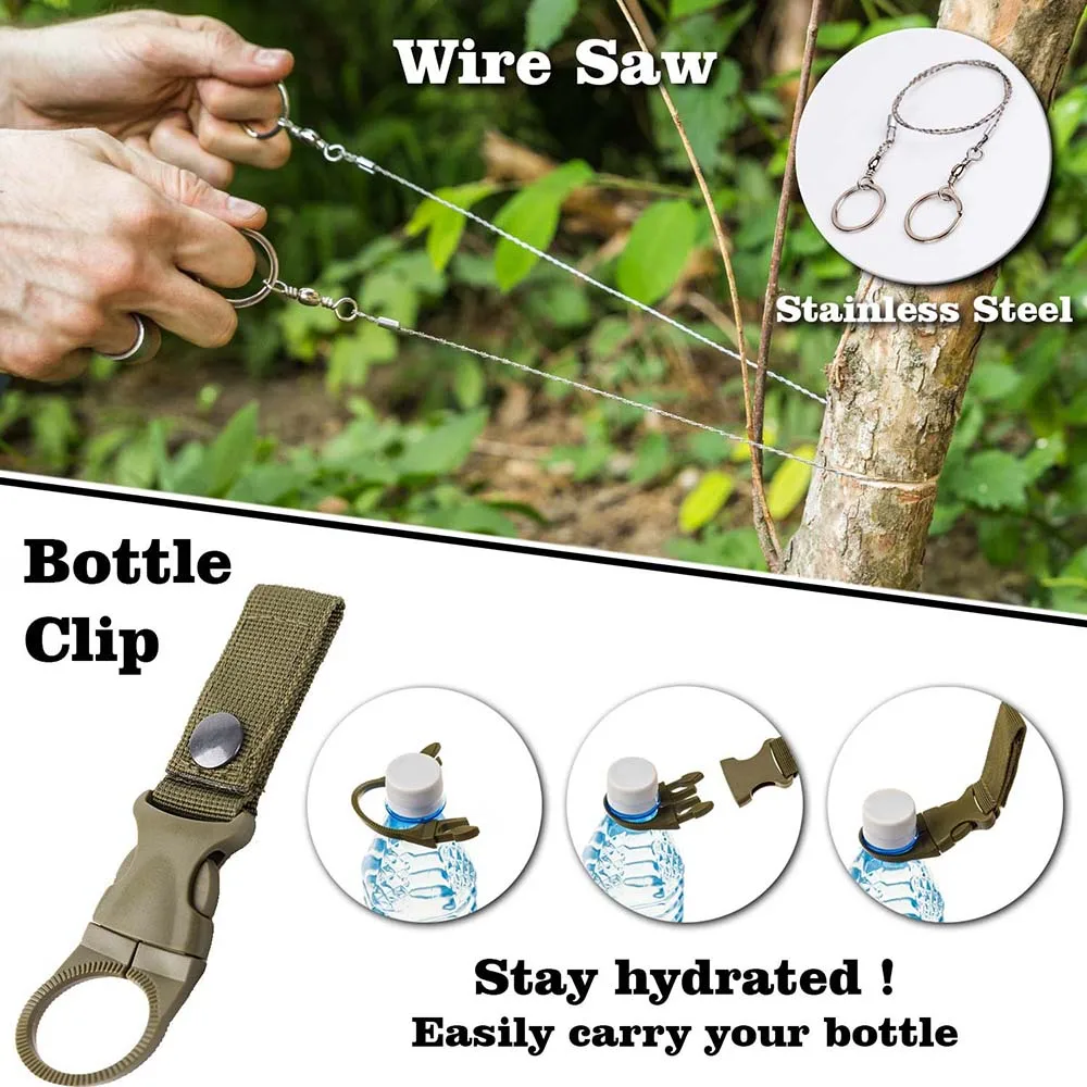 38-in-1 Survival First Aid Kit Tactical Military Camping Emergency Gear Bag - Image 3