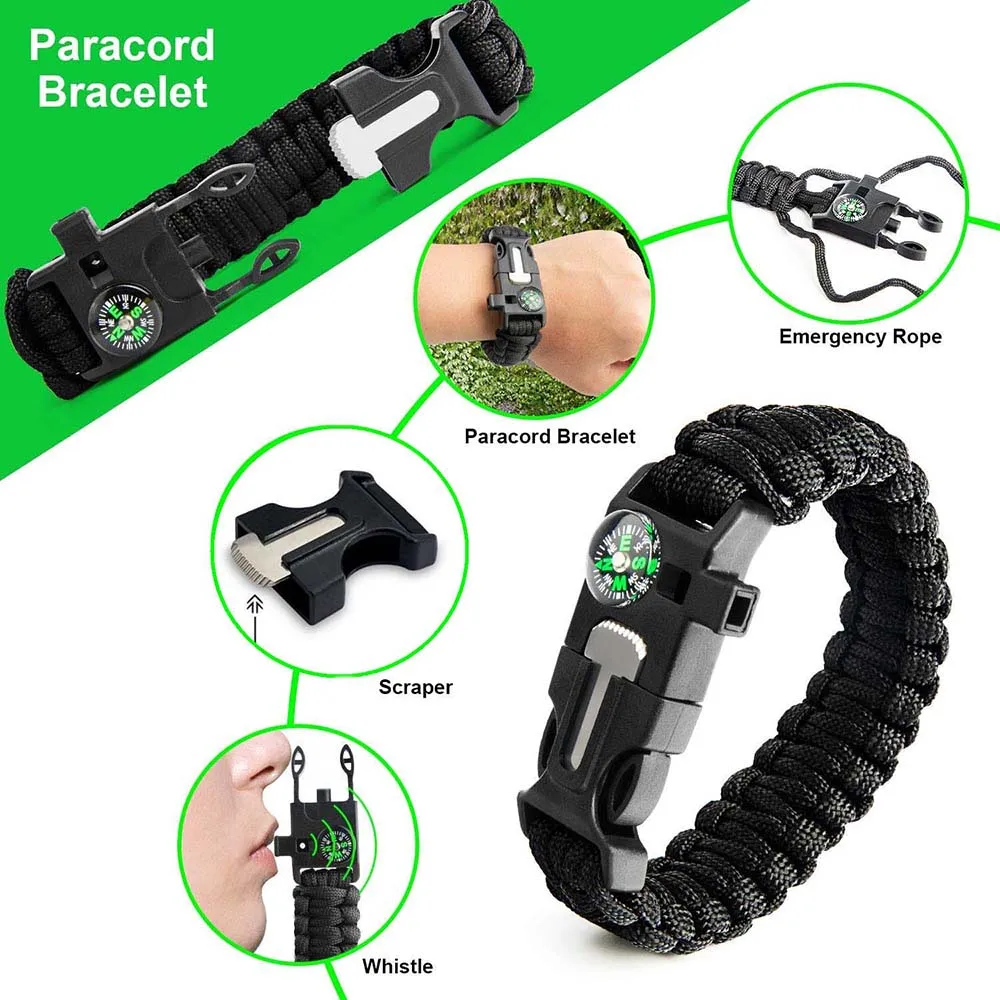 38-in-1 Survival First Aid Kit Tactical Military Camping Emergency Gear Bag - Image 5