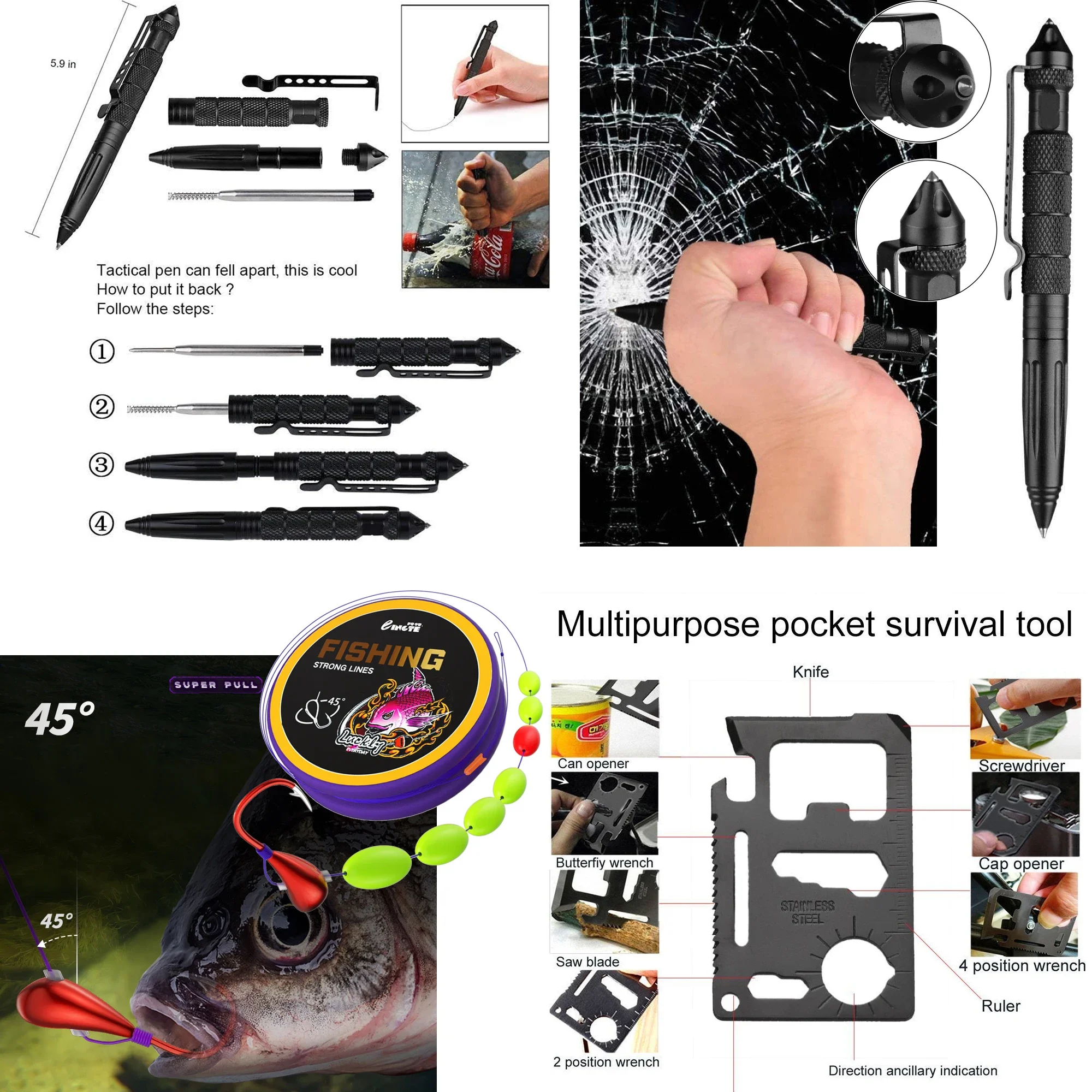 Tactical First Aid Kit In The Car Acessories Survival Kits Camping Equipments Medical Bag Self-defense EDC Pouch ifak - Image 4
