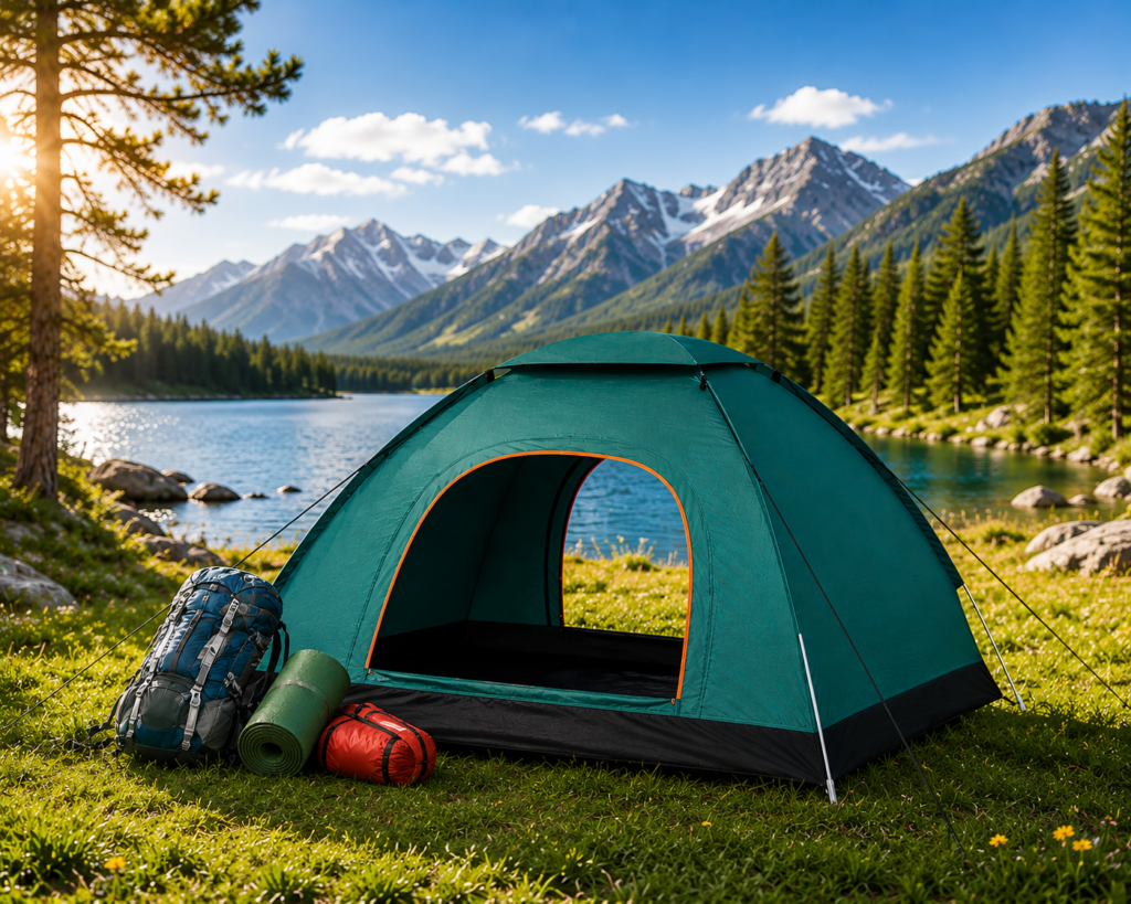 Automatic Pop Up Camping Tent 2-3 Person Waterproof Instant Outdoor Hiking Shelter